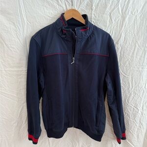 Tommy Hilfiger Navy Bomber Jacket with Red Details